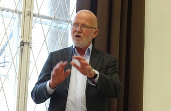Prof. Ragnar A. Audunson (Oslo Metropolitan University) előadása.