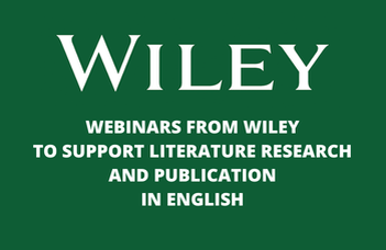 Webinars from Wiley to support literature research and publication