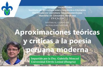 Perui költőkről a mexikói Universidad Veracruzana posztgraduális képzésén