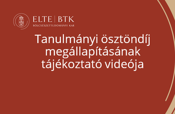 Tanulmányi ösztöndíj megállapításának tájékoztató videója