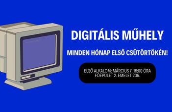 Március 7-én indul a Digitális Műhely