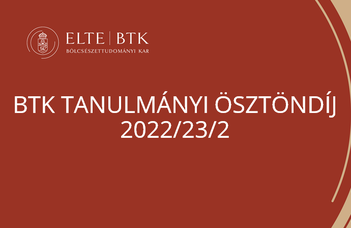 BTK Tanulmányi ösztöndíj 2022/23/2