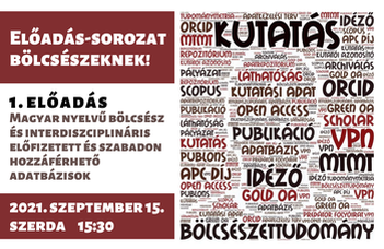 Az ELTE Bölcsészettudományi Kari Könyvtár előadás-sorozata.
