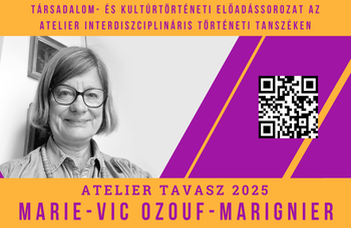 Marie-Vic Ozouf-Marignier is giving a lecture at the Atelier Interdisciplinary History Department.