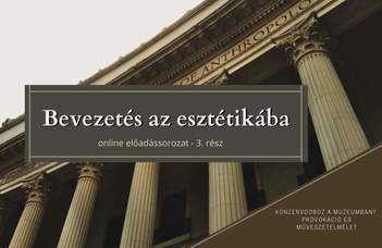 Az ELTE Esztétika Tanszék sorozatában László Laura tart előadást.