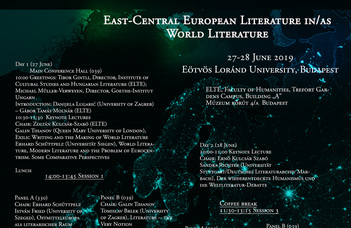 East-Central European Literature in/as World Literature