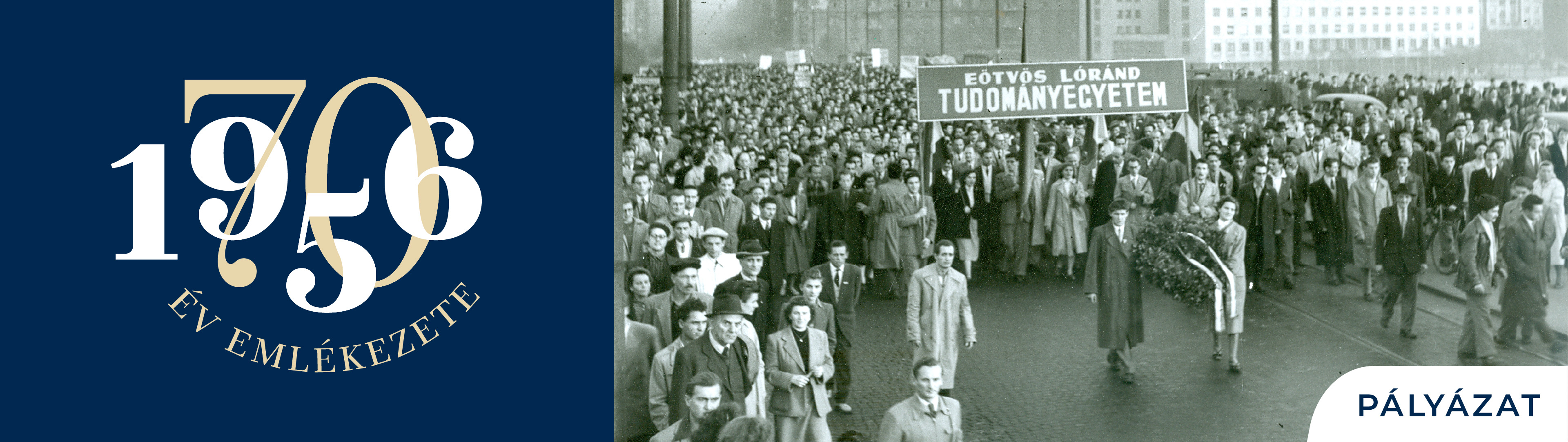 ELTE 1956 70 éves banner